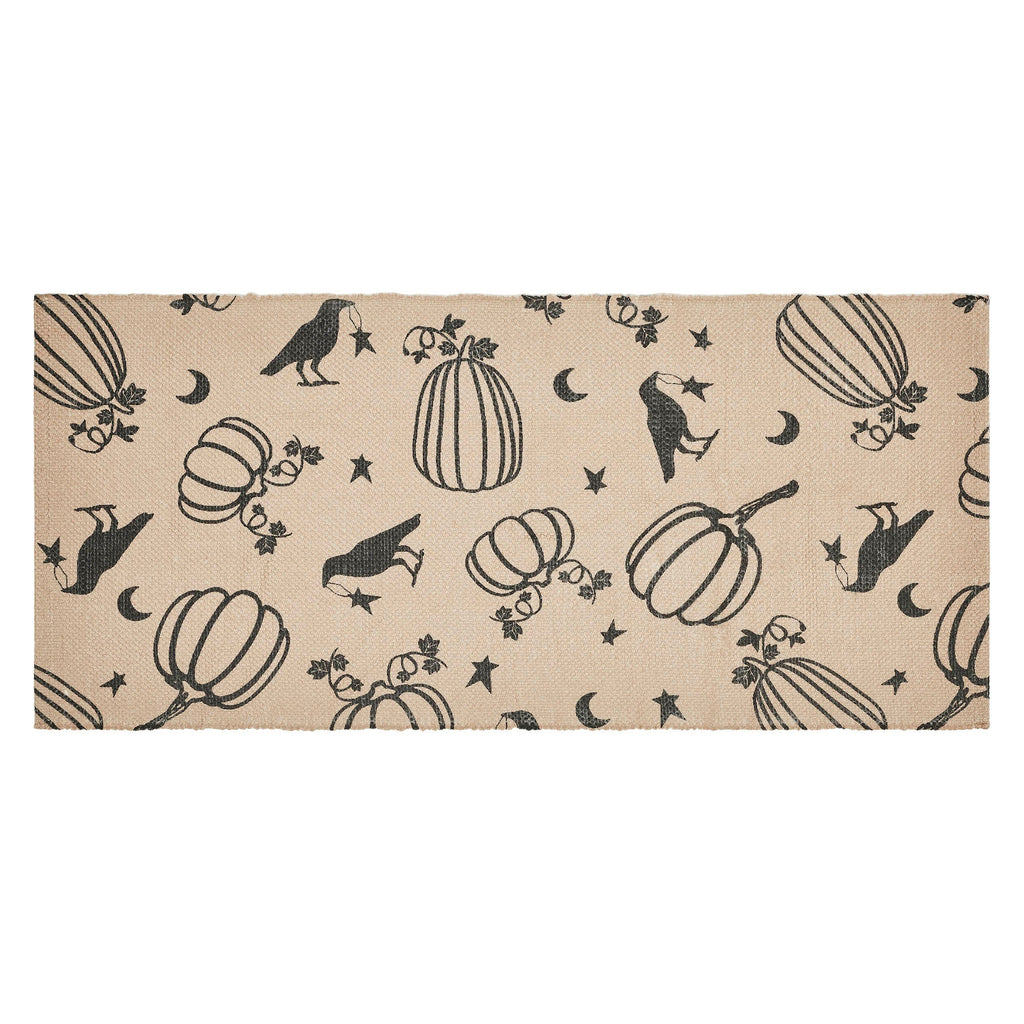 Raven & Pumpkin Gothic Fall Area Rug