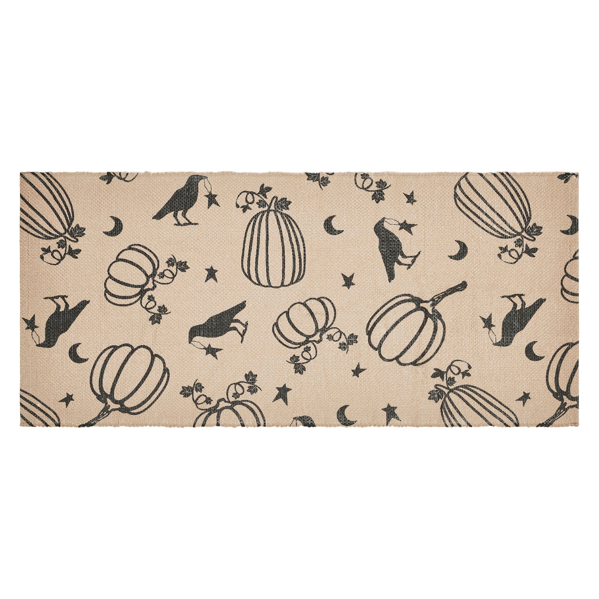Raven & Pumpkin Gothic Fall Area Rug