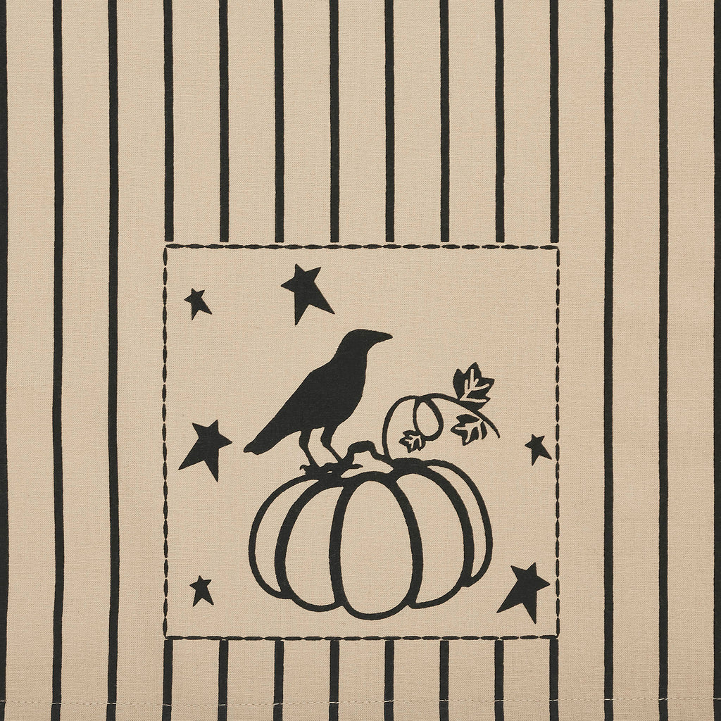 Midnight Harvest Pumpkin & Raven Kitchen Towel Collection | Set of 3 Cotton Towels